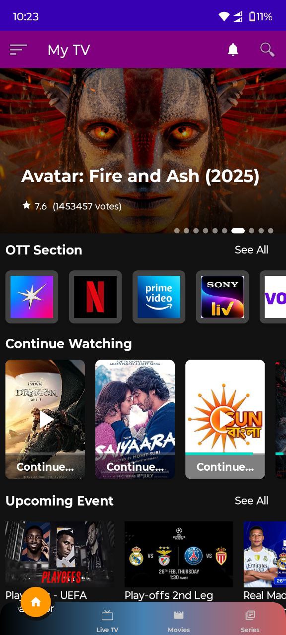TV Screen Content